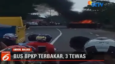 Peristiwa terjadi saat mobil BPKP melaju kencang dari arah Kota Ambon menuju Bandara Pattimura.