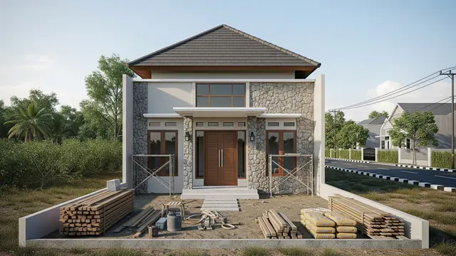 Model Rumah Desa untuk Lahan di Perbatasan Desa dan Kota