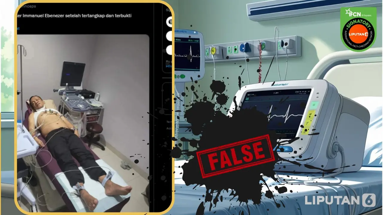 Beredar foto Wamenaker Immanuel Ebenezer atau Noel tengah menjalani pemeriksaan kesehatan di media sosial.