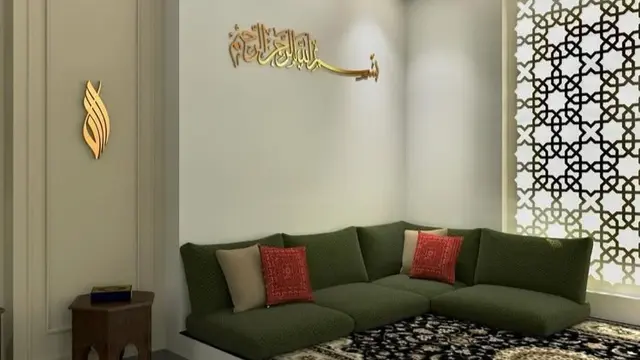 Ruang Tamu Bernuansa Islami