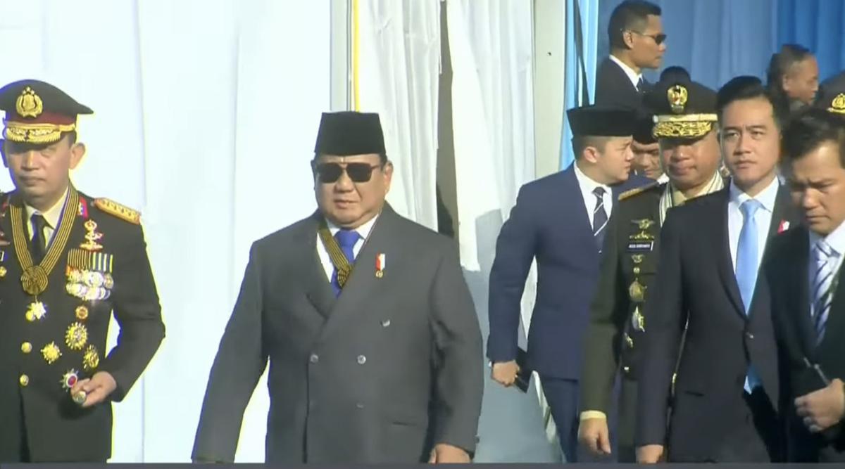 Presiden Prabowo dan Wapres Gibran hadiri HUT Bhayangkara