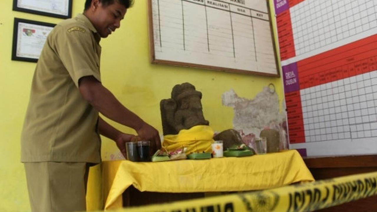 Ini penemuan arca di Malang diduga peninggalan Kerajaan Singasari