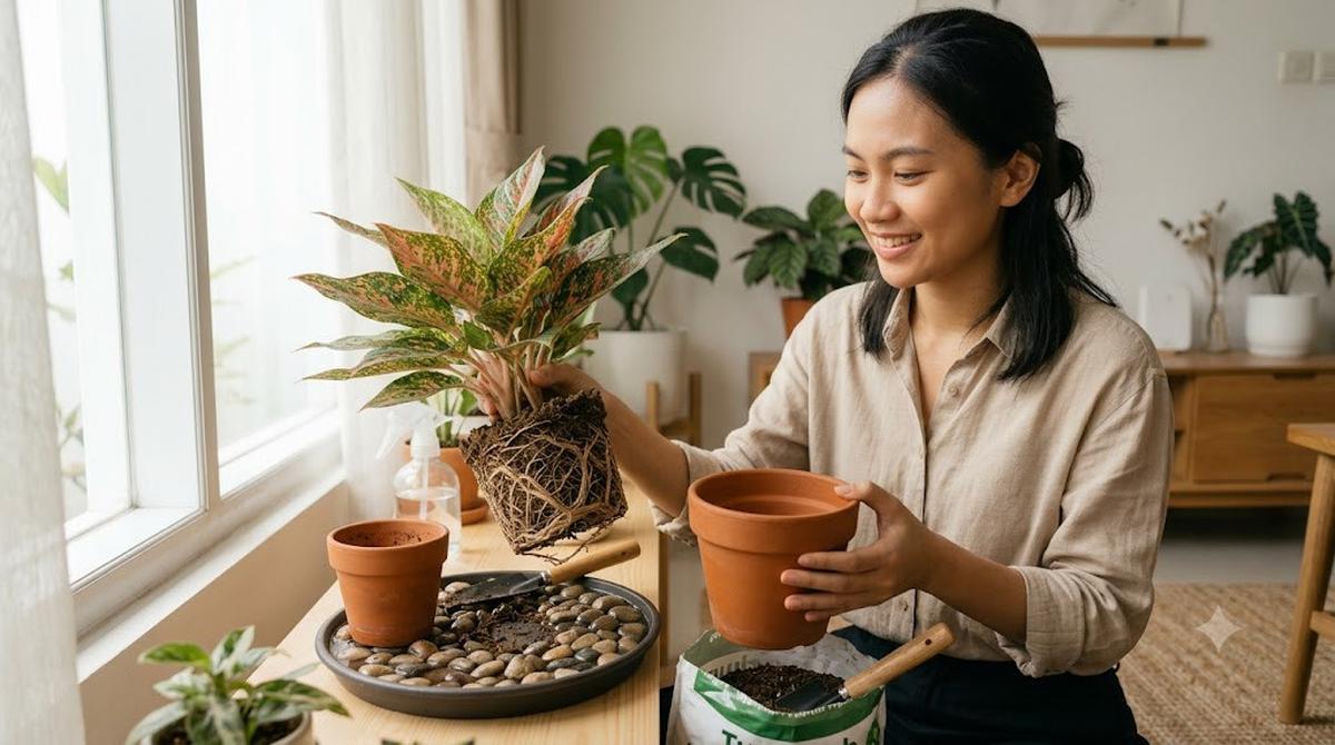 Cara Membuat Aglaonema Lebih Berwarna