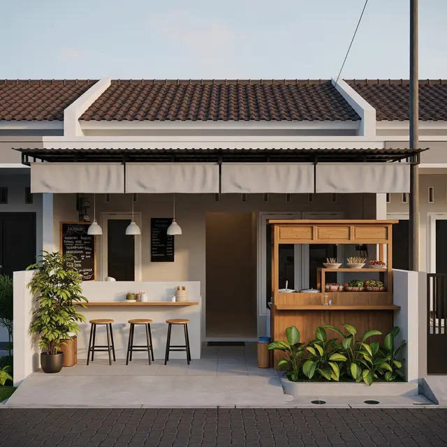 9 Model Lapak Jualan Minimalis untuk Rumah Type 45 Sederhana, Praktis dan Modern
