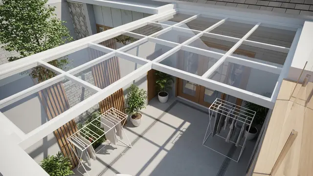 15 Model Penutup Jemuran Belakang Rumah yang Tetap Dapat Sinar Matahari