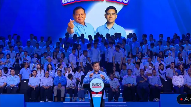 Prabowo Subianto di Sentul International Convention Centre (SICC), Minggu (10/12/2023).