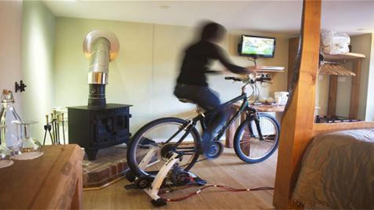 Hotel ini tawarkan kamar dengan TV bertenaga sepeda