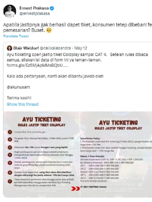 Ernest Prakasa (Foto: Twitter/@ernestprakasa)
