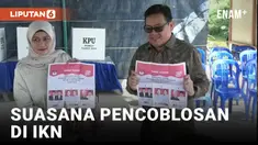 Pekerja IKN Ikut Pencoblosan di TPS Khusus