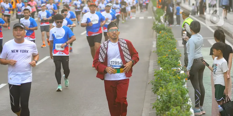 Ribuan Pelari Ikuti Jakarta International Marathon 2024