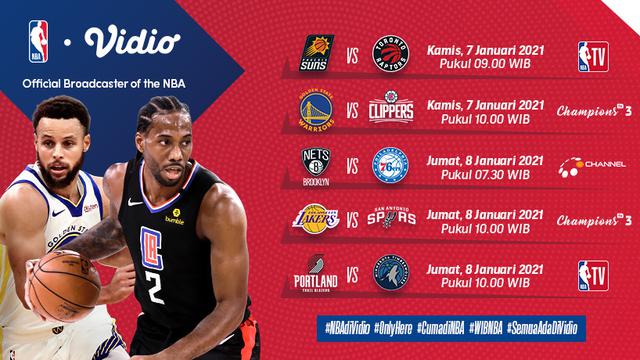 Jadwal NBA pekan ketiga di Vidio