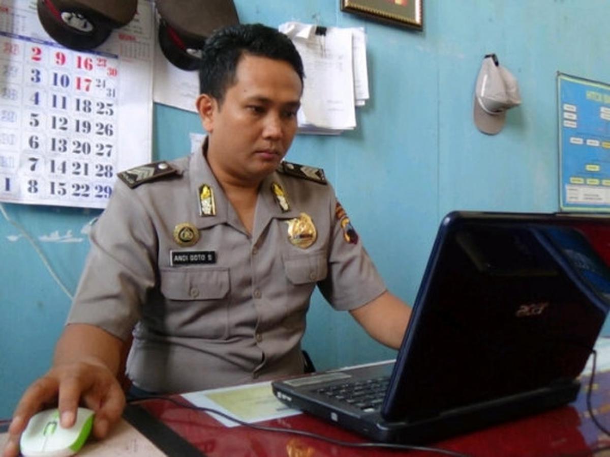 Ini polisi di Magelang yang bernama unik Andy Go To School
