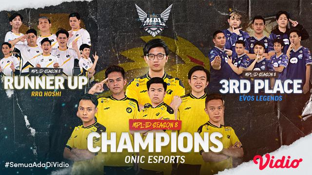 MPL Indonesia Season 8 Telah Usai, ONIC Esports Berhasil keluar Sebagai Juara