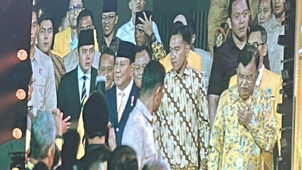 Prabowo dan Gibran di HUT Golkar