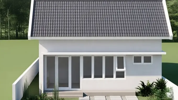 Ilustrasi Rumah Tanpa Pagar (Sumber: Meta AI)