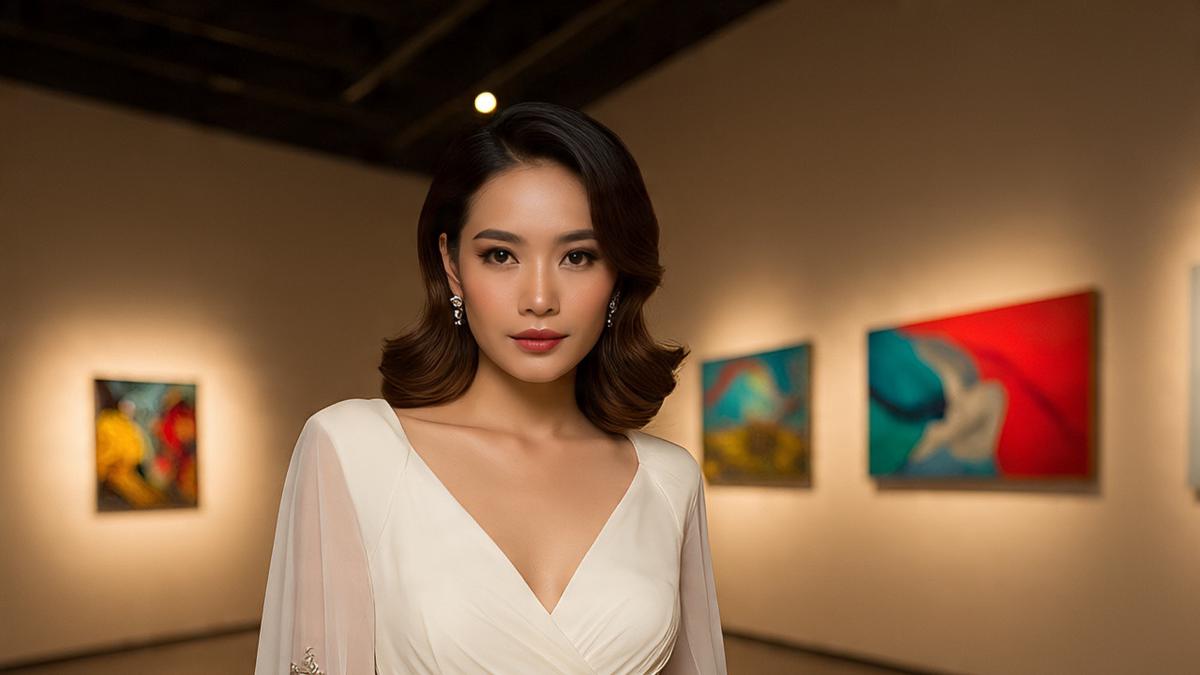 7 Model Dress Pesta Kombinasi Brokat dan Chiffon 2025, Elegan dan Anggun