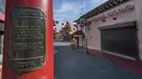 Suasana kawasan Chinatown atau Pecinan yang sepi aktivitas di Los Angeles, California (13/2/2020). Kawasan Pecinan di Los Angeles dihindari wisatawan di tengah merebaknya virus corona COVID-19. Terlebih setelah 15 kasus virus corona dikonfirmasi di Amerika Serikat. (AFP/Mark Ralston)