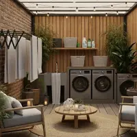 Ilustrasi Area Jemuran (Sumber: Gemini AI)