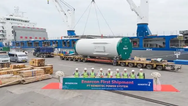 Pelindo Regional 2 Banten memperkuat Pelabuhan Ciwandan sebagai gerbang ekspor Wind Mill Tower dan oversized cargo. (Dok Pelindo)