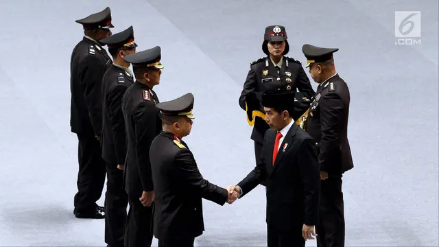 Presiden Jokowi Jadi Inspektur Upacara HUT ke-72 Bhayangkara