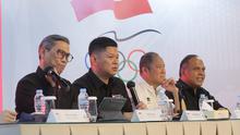Konferensi Pers NOC Indonesia di Jakarta, Rabu (24/12/2025) siang. (Bola.com/Muhammad Iqbal Ichsan)