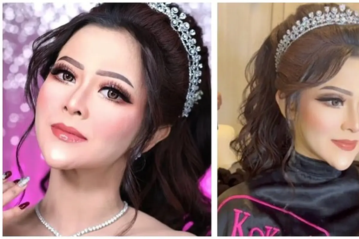6 Potret Detail Penampilan Bella Bonita Istri Denny Caknan saat Resepsi, Jadi Sorotan