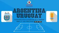 Argentina vs Uruguay (Liputan6.com/Sangaji)