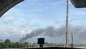 Pasar Induk Kramat Jati Kebakaran (Foto: Radityo/Liputan6.com)