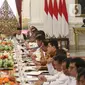 Suasana rapat kabinet paripurna di Istana Merdeka, Jakarta, Kamis (24/10/2019). Dalam rapat kabinet paripurna perdana tersebut  mendengarkan arahan Presiden dan membahas anggaran pendapatan dan  belanja negara tahun 2020. (Liputan6.com/Angga Yuniar)