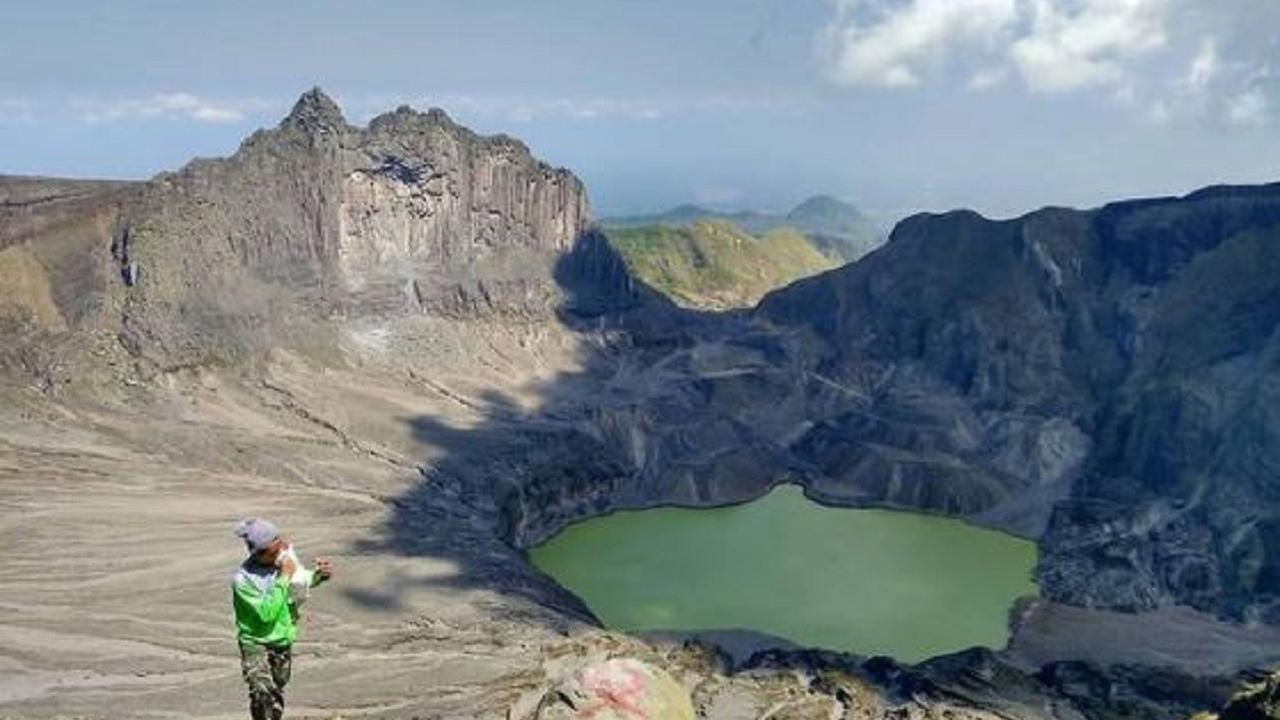 Pemandangan di Gunung Kelud, Kediri, Jawa Timur