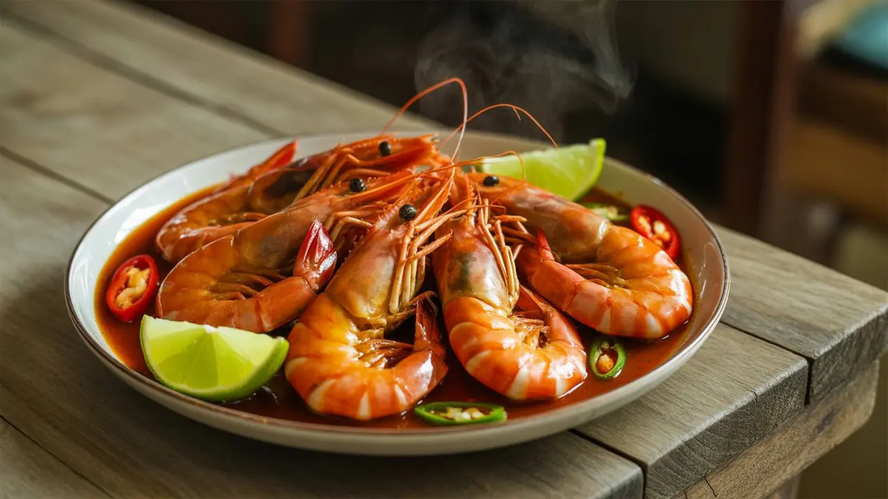 cara membuat udang saus padang