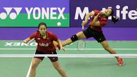 Ganda putri Indonesia Anggia Shitta Awanda/Mahadewi Istirani Ni Ketut lolos ke babak kedua Hong Kong Open Super Series 2016, Rabu (23/11/2016). (Humas PP PBSI)
