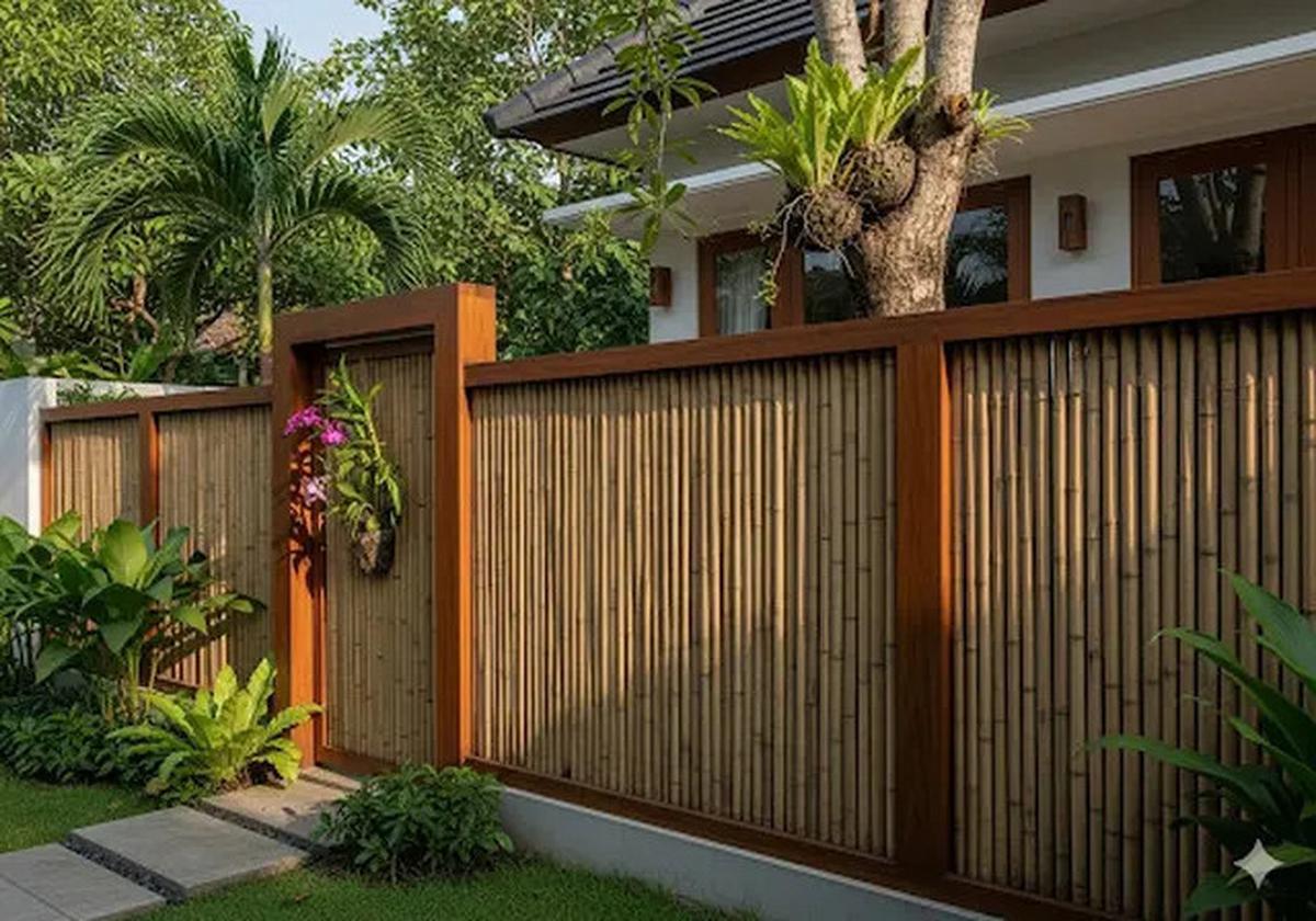 7 Trik Bikin Rumah Sederhana Terlihat Elegan dengan Pagar Kayu Minimalis, Inspirasi Desain yang Hangat dan Modern