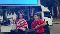 Ganindra Bimo dan Andrea Dian Nonton Timnas, Dukung Garuda di FIFA ASEAN Cup