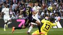 Real Madrid akhirnya menambah keunggulan menjadi 5-0 berkat gol Asensio di menit ke-73. (AP Photo/Pablo Garcia)