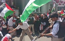 Demo Pelajar Bandung Dukung Palestina, Serukan Boikot Produk Israel