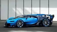 Bahasa desain pada konsep ini begitu kental dengan desain kendaraan masa depan Bugatti.