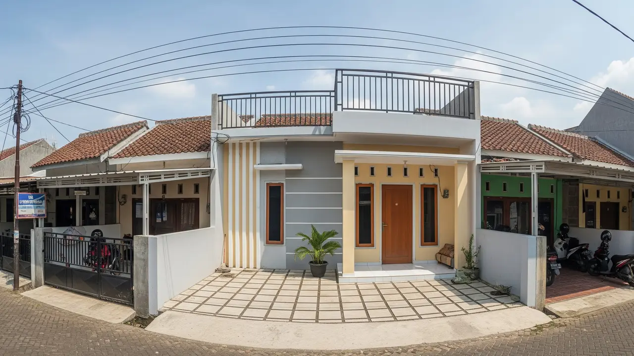 Tampak Depan Model Teras Cor Dak Rumah Minimalis