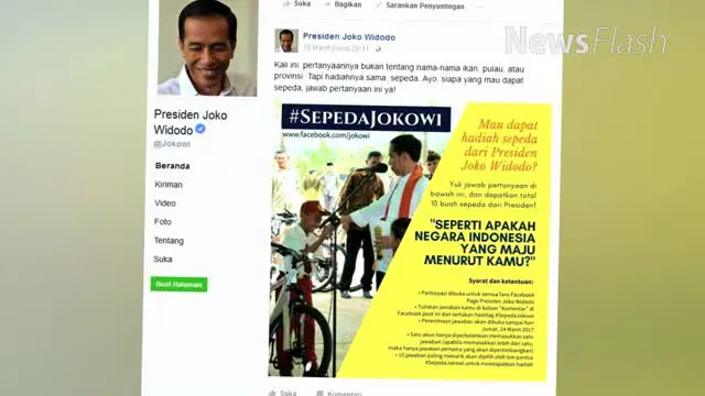 NEWS FLASH: Walau Sudah Berakhir, Kuis Jokowi Masih Dibanjiri Komentar