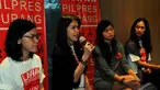 Nia Dinata Cs menggalang gerakan 'Lawan Pilpres Curang'. Gerakan ini memanfaatkan media sosial, Jakarta, Senin (7/7/2014) (Liputan6.com/Faisal R Syam)