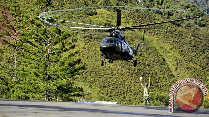 Evakuasi Helikopter Puma di Papua Terhambat Cuaca Buruk