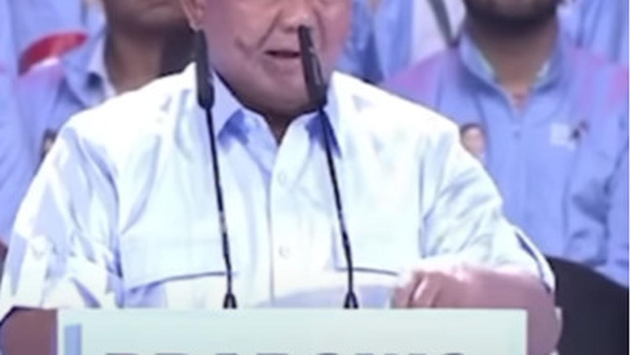 Calon presiden dan calon wakil presiden nomor urut 2 Prabowo Subianto-Gibran Rakabuming Raka menghadiri deklarasi dukungan Prabowo-Gibran di acara Suara Muda Indonesia di JCC, Senayan, Jakarta pada Sabtu (27/1) lalu.