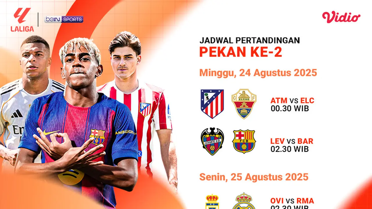 Jadwal Laliga live streaming eksklusif di Vidio. (dok. vidio.com)
