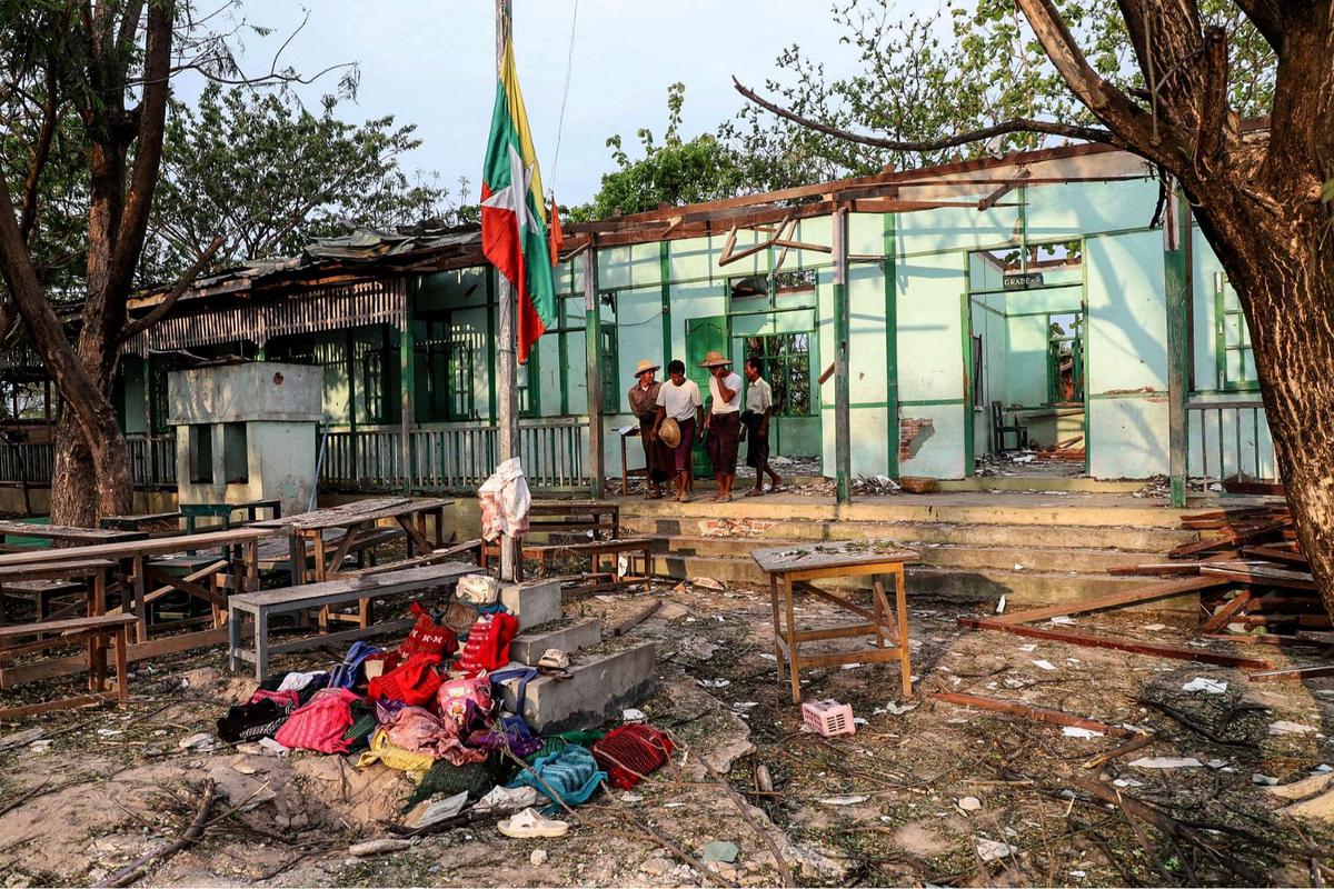 Junta Militer Myanmar serang sekolah