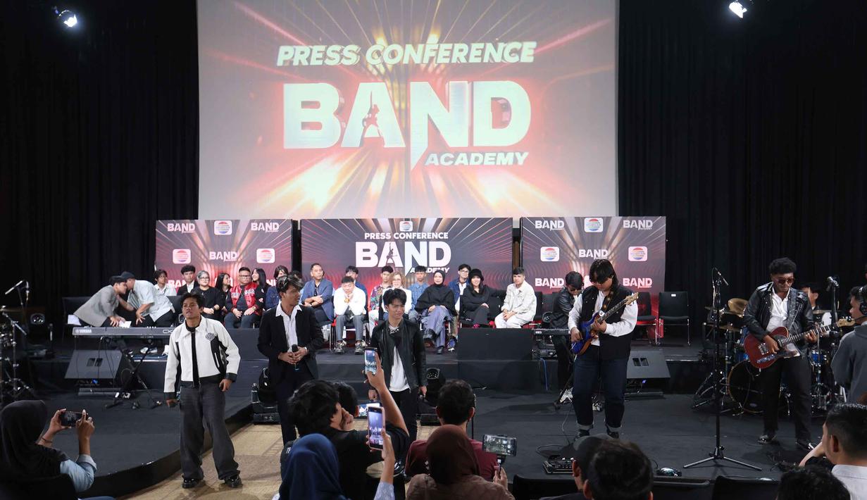 Suasana konferensi pers terkait program Band Academy di SCTV Tower, Jakarta, Kamis (2/4/2026). (Kapanlagi.com/Budy Santoso)