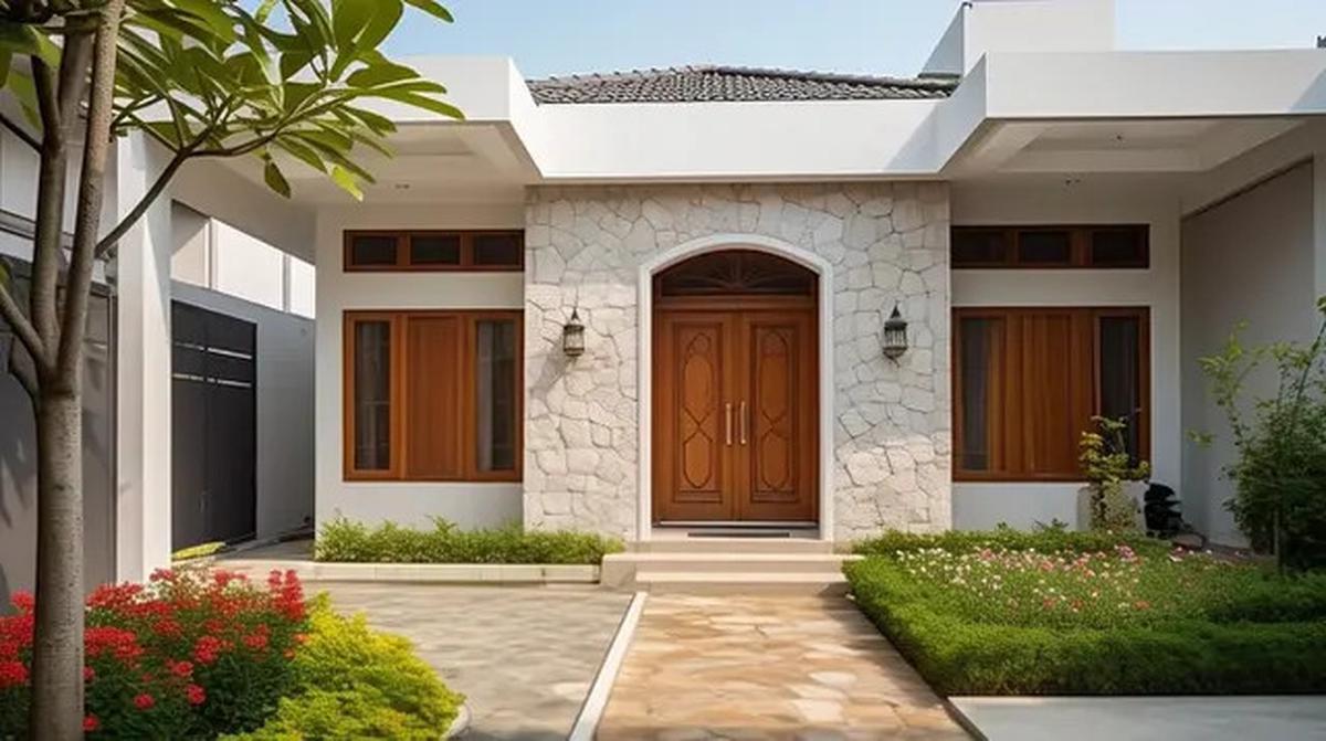 4 Gambar Rumah Minimalis Nuansa Islami dengan Halaman Depan yang Asri dan Menyejukkan