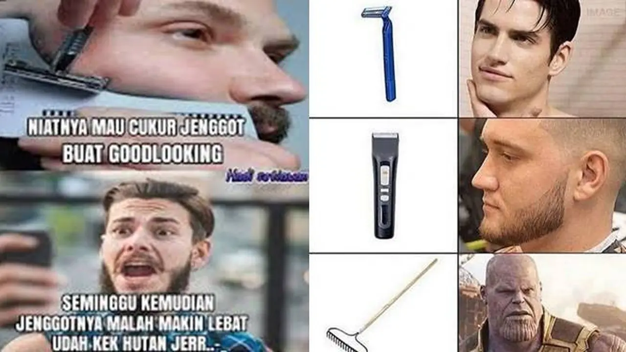 7 Meme Nyeleneh Orang Usai Cukup Jenggot dan Kumis Ini Kocak Banget