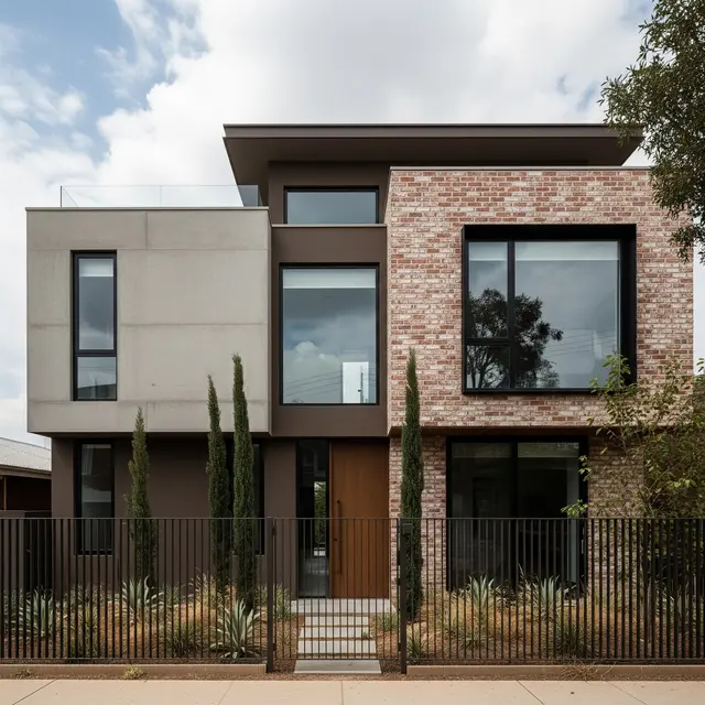 Model Rumah Perkotaan dengan Cat Earth Tone Kekinian