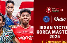 Nonton Badminton Korea Masters 2025: Tayang di Vidio