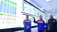 Kepala SKK Migas Dwi Soetjipto dan Direktur Utama PT Pertamina (Persero) Nicke Widyawati meresmikan DICE yang berlokasi di Kompleks PHR Rumbai, Pekanbaru, Senin (8/8/2022). (Dok Pertamina)